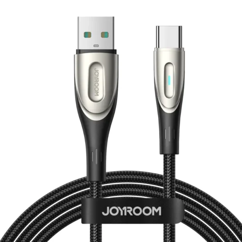 sa27a-negro-enrollado-1.webp Cable Joyroom SA27-A negro enrollado trenzado de nylon