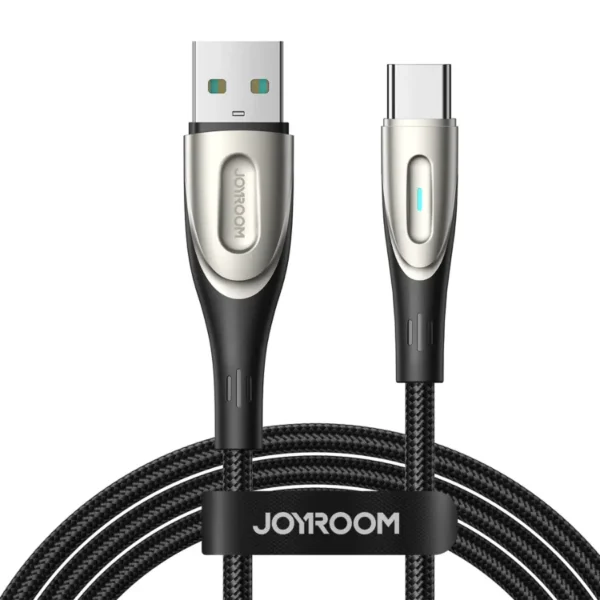 Cable Joyroom SA27-A negro enrollado trenzado de nylon