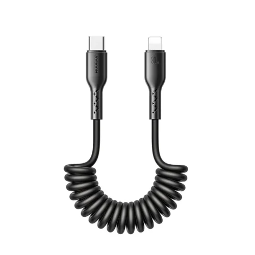 sa38cl3-negro-enrollado-1.webp Cable iPhone Joyroom 30W retráctil negro enrollado