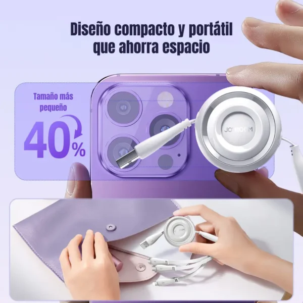 sa40-diseno-compacto-1.webp Cable retráctil 3 en 1 Joyroom diseño compacto