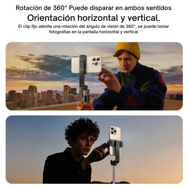 Palo selfie trípode Yesido SF22 con control remoto Bluetooth de hasta 10 metros