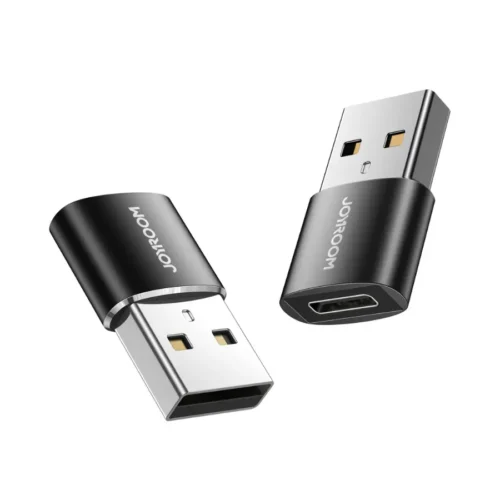 Adaptador OTG Joyroom USB-A a USB-C par color negro