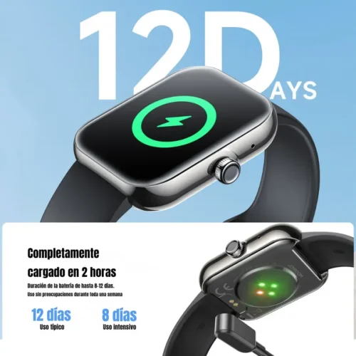Smartwatch Joyroom JR-FT5 negro vista de perfil