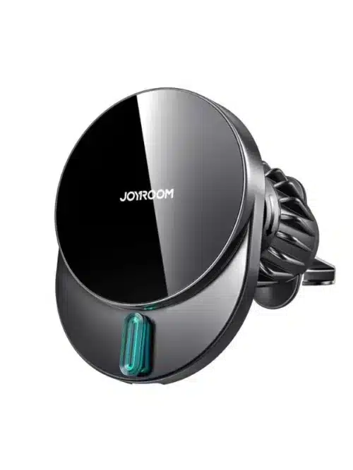 Soporte magnético para auto Joyroom con carga rápida inalámbrica de 15W e imán N52 ultraestable en color negro y plata