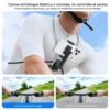 Soporte de cuello para celular con correa antichoque para grabar en bicicleta