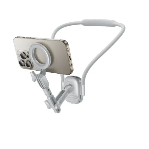 Soporte de cuello para celular magnético Yesido C332 con celular