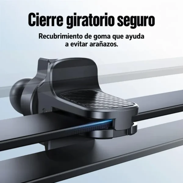 Clip con cierre giratorio y recubrimiento de goma del soporte Joyroom ZS400 en la rejilla del auto