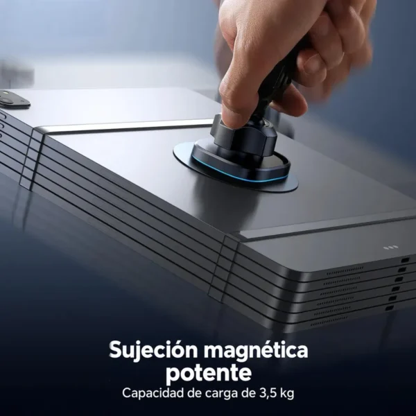Soporte magnético Joyroom ZS400 sosteniendo peso, capacidad de carga de 3.5 kg