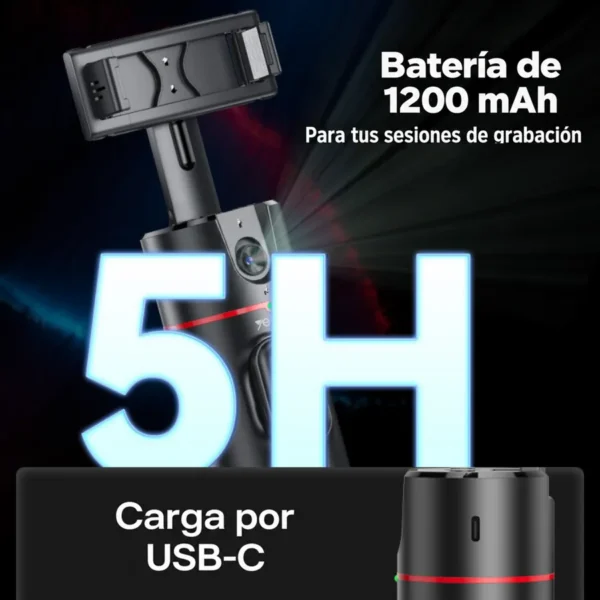 Soporte Yesido SF16 con batería de 1200 mAh, hasta 5 horas de uso y carga por USB-C