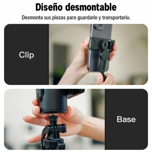 Diseño desmontable del soporte Yesido SF16 con clip y base separables
