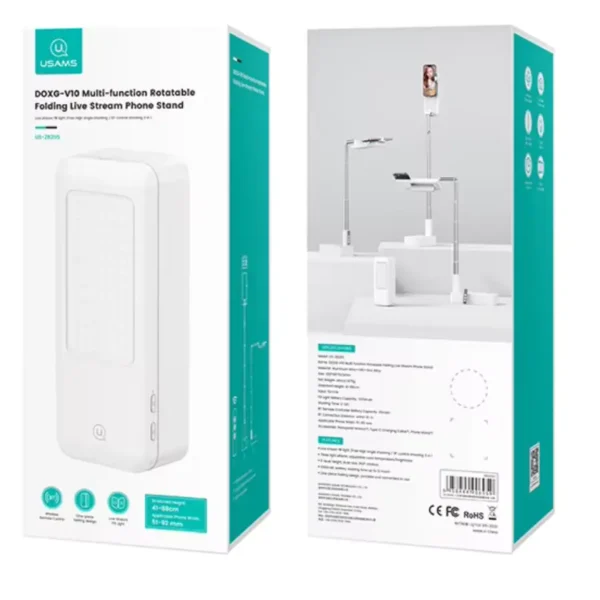 Empaque original del soporte para celular para grabar Usams US-ZB265 DOXG-V10