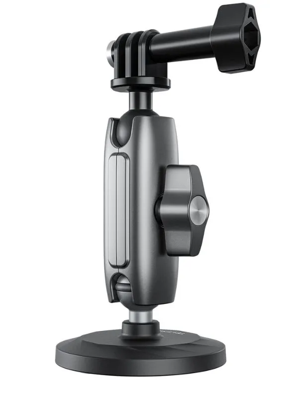 Soporte Magnético para creación de contenidos Telesin | Compatible con Celular, GoPro y Cámaras | Giro 360° y Base Antideslizante