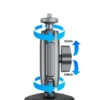 Soporte Magnético para creación de contenidos Telesin | Compatible con Celular, GoPro y Cámaras | Giro 360° y Base Antideslizante