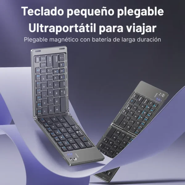 Teclado Bluetooth plegable Yesido KB27 ultraportátil Teclado Bluetooth plegable Yesido KB27 ultraportátil para viajar con cierre magnético