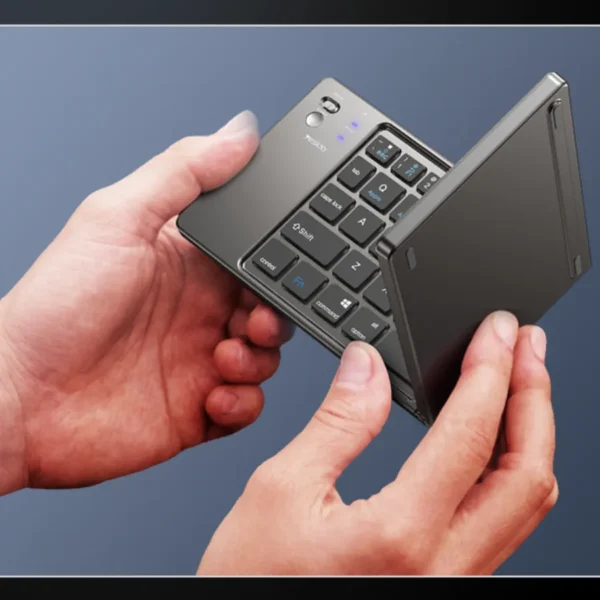 Teclado Yesido KB27 tamaño de bolsillo Teclado Bluetooth plegable Yesido KB27 plegándose en la mano, tamaño de bolsillo