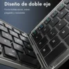 Teclado Yesido KB27 diseño de doble eje Bisagra de doble eje del teclado Bluetooth plegable Yesido KB27
