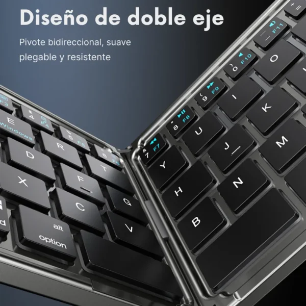 Teclado Yesido KB27 diseño de doble eje Bisagra de doble eje del teclado Bluetooth plegable Yesido KB27