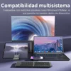 Teclado Yesido KB27 compatibilidad multisistema Teclado Bluetooth plegable Yesido KB27 compatible con Windows, Mac, iPad y celular