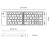 Teclado Yesido KB27 medidas Medidas del teclado Bluetooth plegable Yesido KB27: 29,2 x 9 cm y 1,8 cm plegado