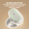 Audífonos Toocki TQ-EJ07 Bluetooth 5.3 puestos en la oreja