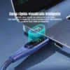Cable Toocki USB-A a Type-C 66W indicador de carga visualizada