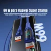 Cable Toocki USB-A a Type-C 66W compatible con Huawei SuperCharge