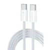Cable Toocki Type-C a Type-C 60W ultradelgado color blanco