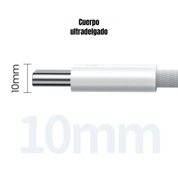 Cable Toocki Type-C a Type-C 60W cuerpo conector ultradelgado